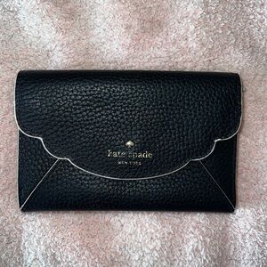 Kate Spade Black Pebbled Leather Wallet